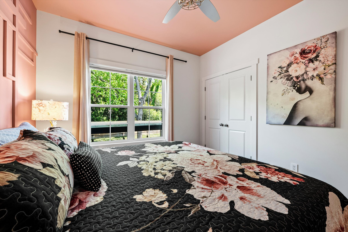Soft colors and comfortable spaces help set the tone for a relaxing stay.