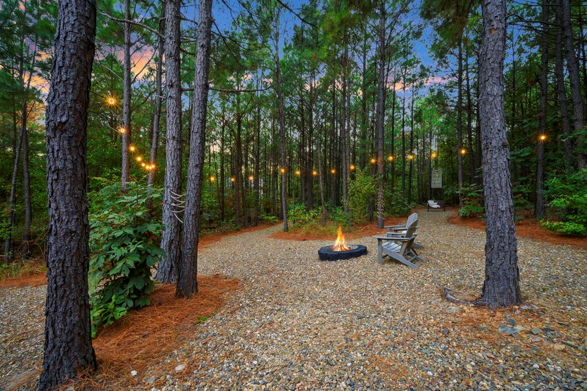 🔥 Twinkle lights, crackling fire, starry skies