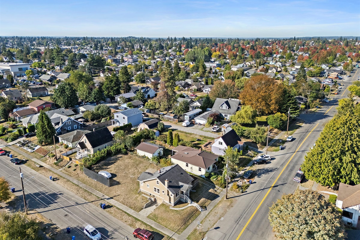 Corner lot in a quiet residential neighborhood