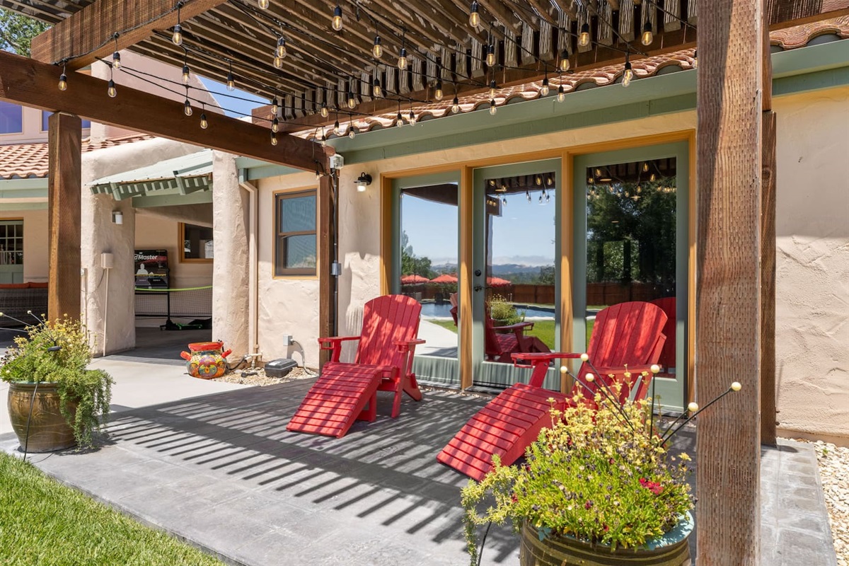 Casita porch / lounge area