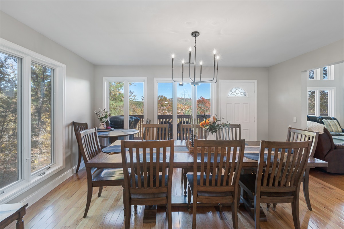 Enjoy meals in a bright, inviting dining space.