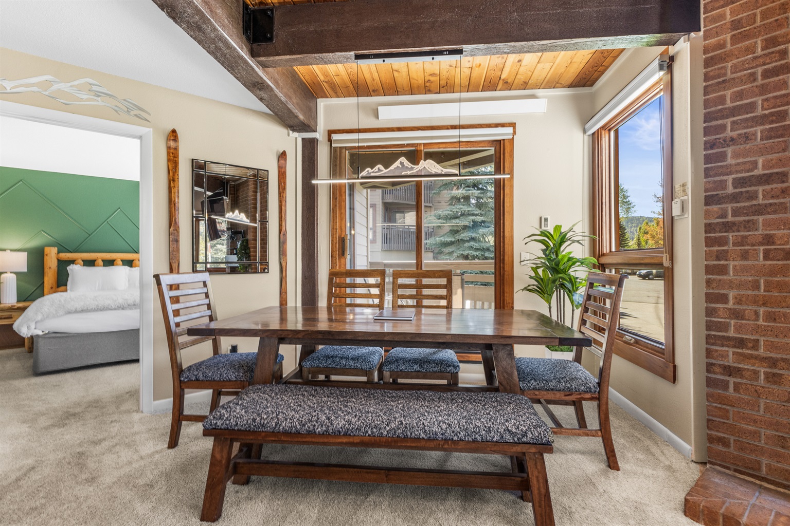 Dining Area & Deck in Background