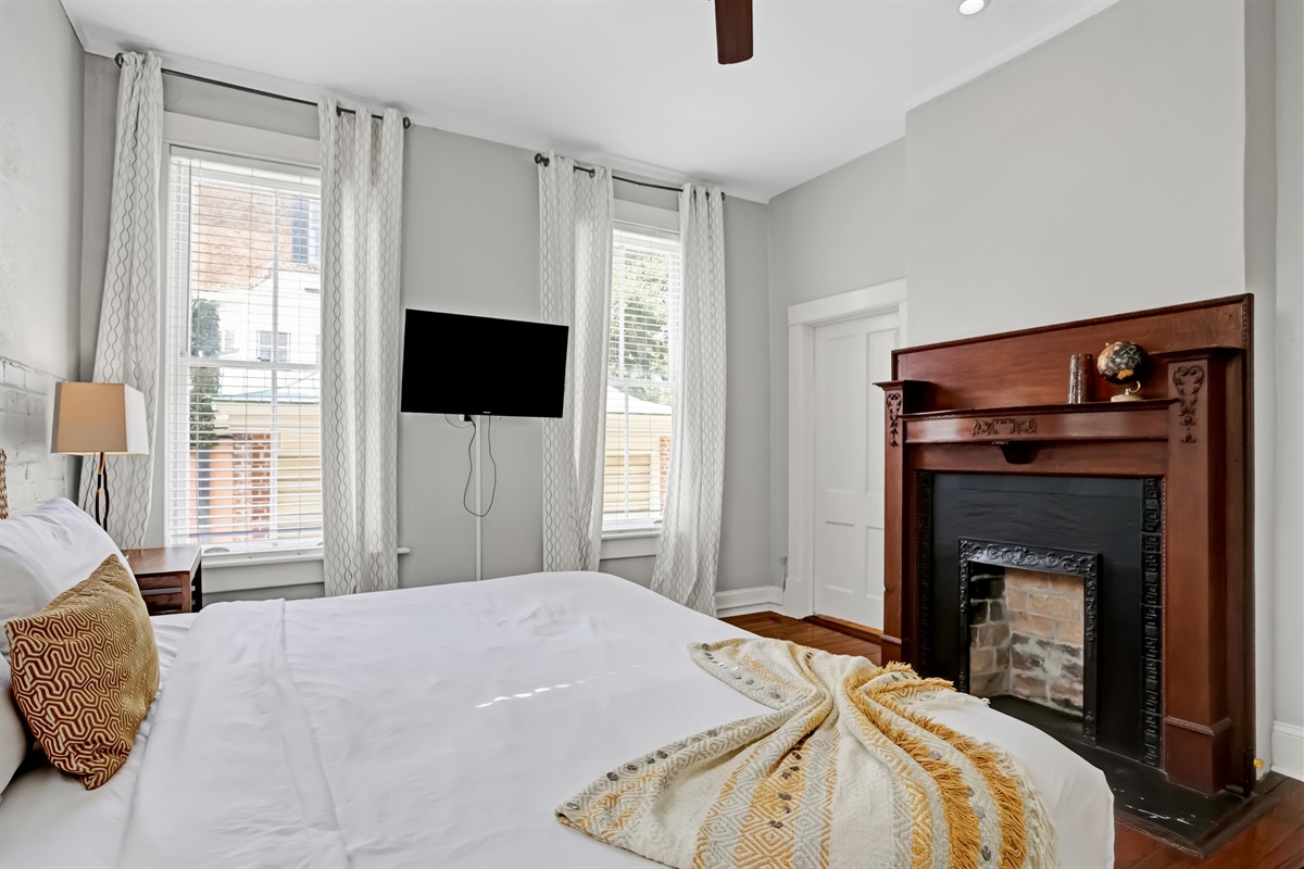 Unwind and catch your favorite shows on the smart TV after a day exploring Savannah.