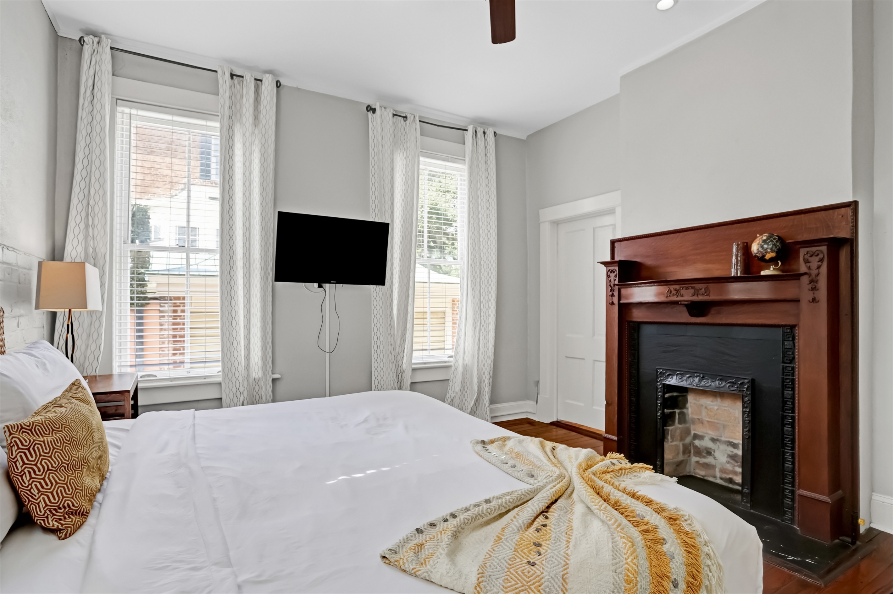 Unwind and catch your favorite shows on the smart TV after a day exploring Savannah.