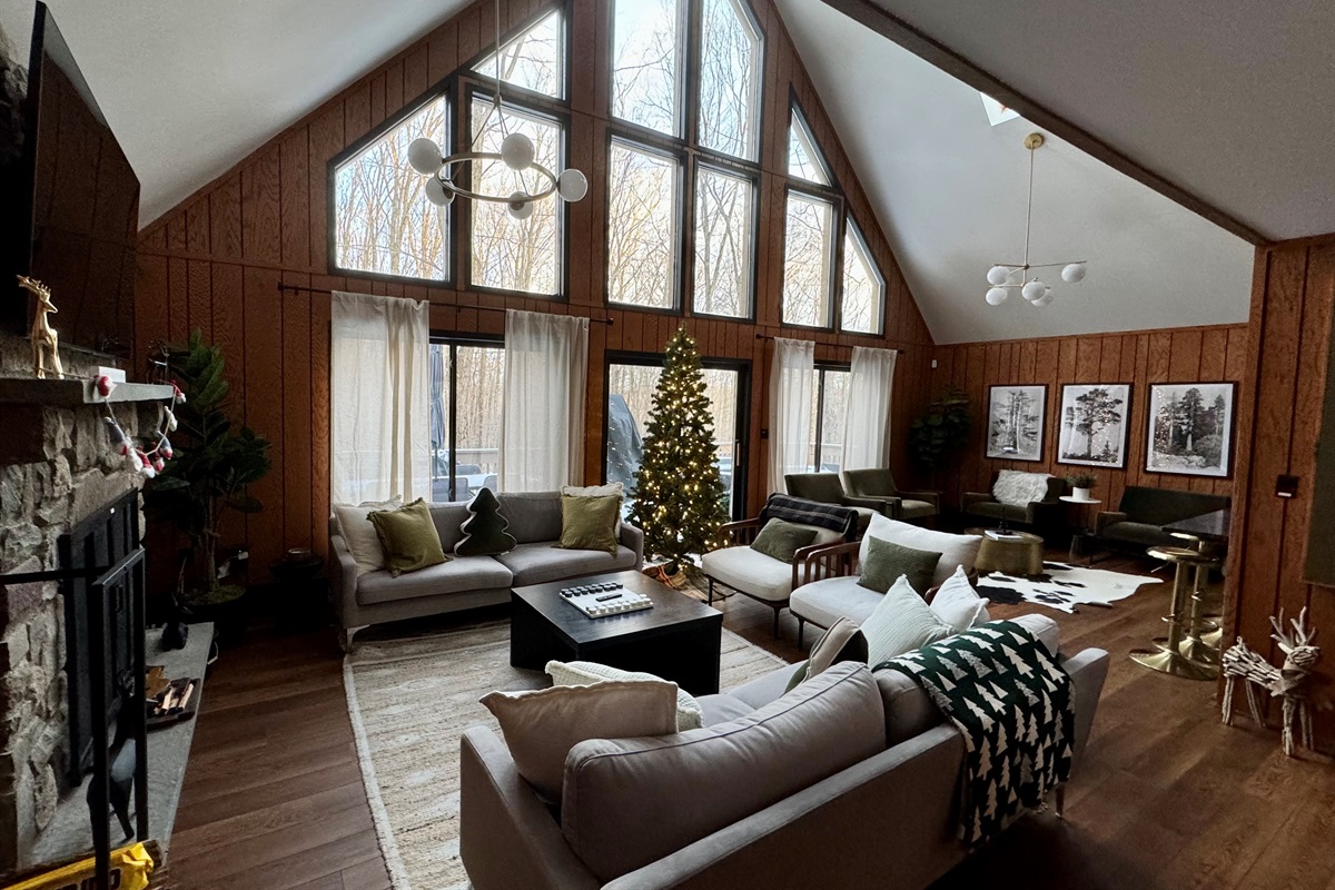 “Warm up by the fire under vaulted ceilings — holiday magic in every corner.”