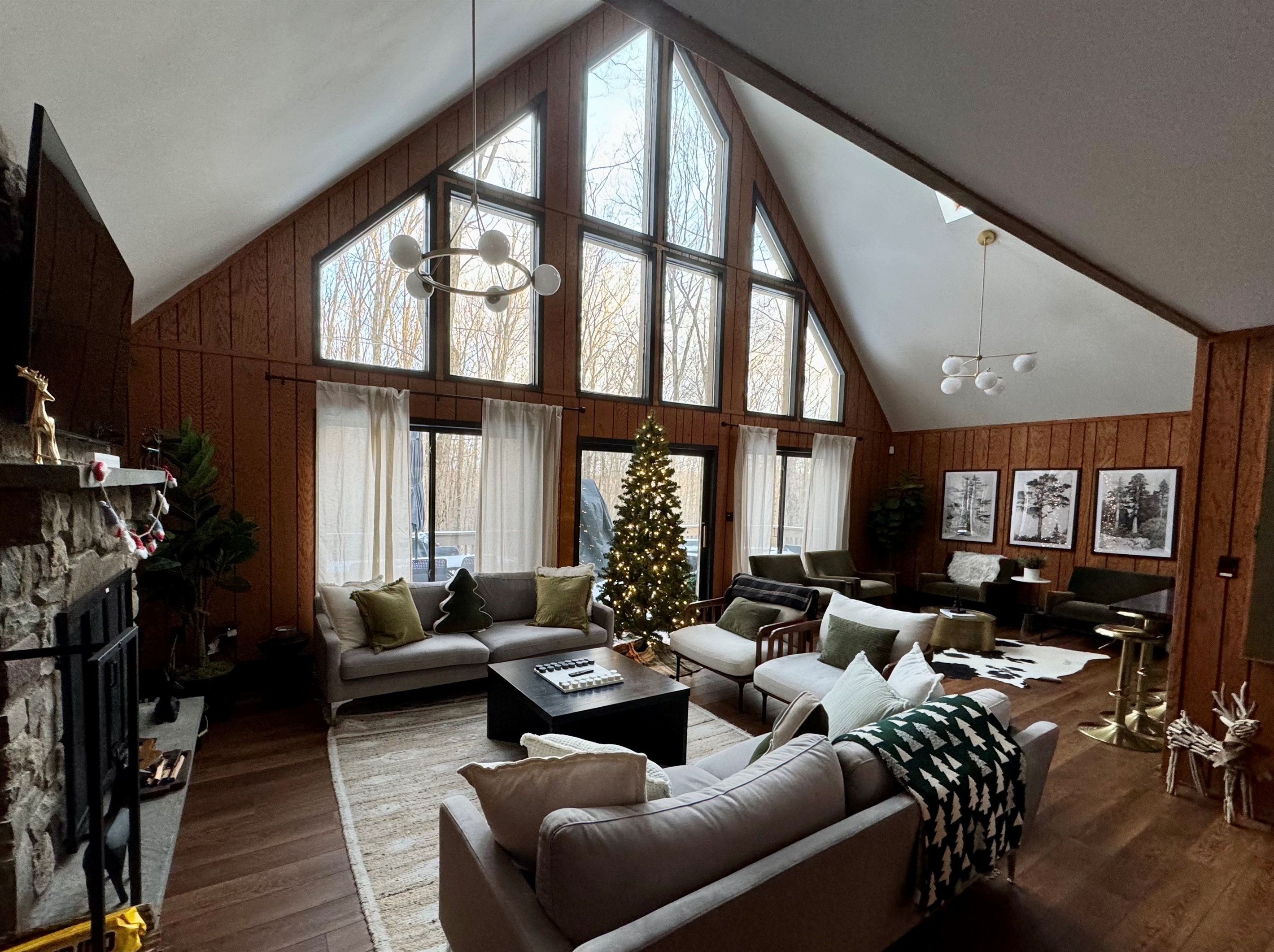 “Warm up by the fire under vaulted ceilings — holiday magic in every corner.”