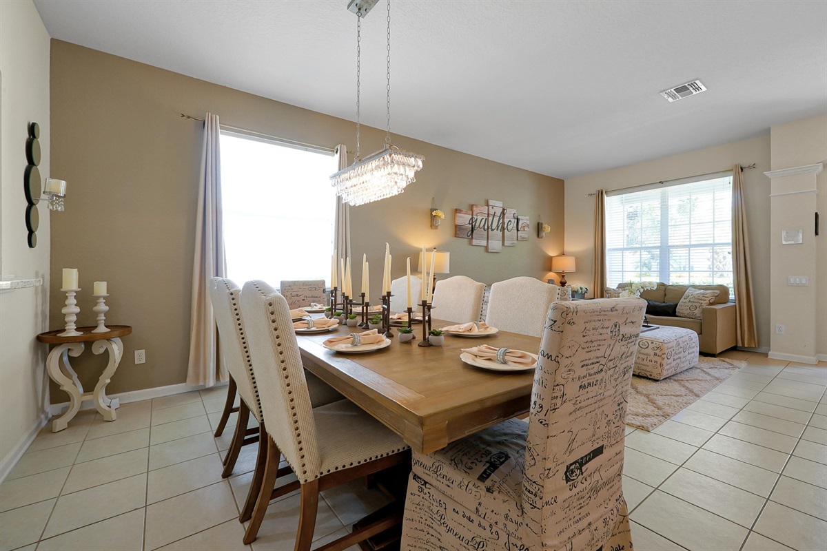 Dining room for 8