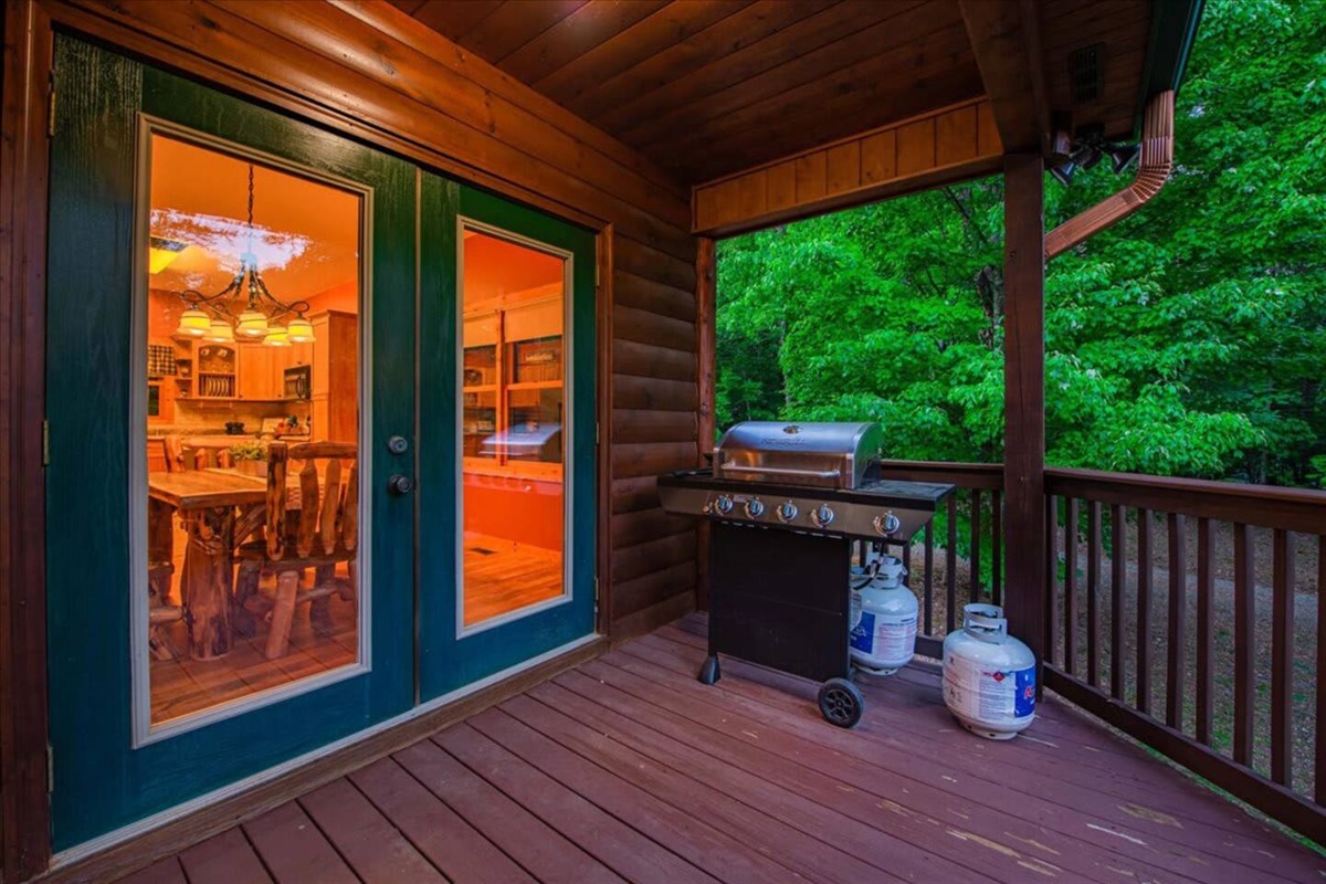 Let's fire up the BBQ grill on the balcony and enjoy the delicious flavors of outdoor cooking!