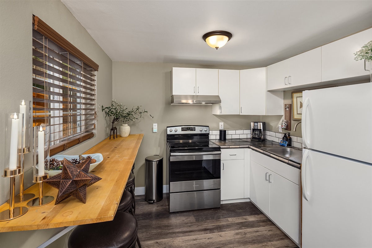 Downstairs kitchen area
