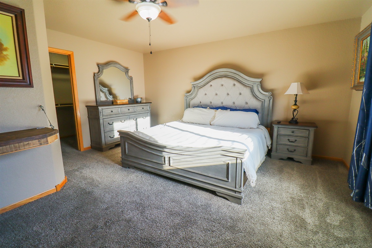 Master bedroom with King Bed