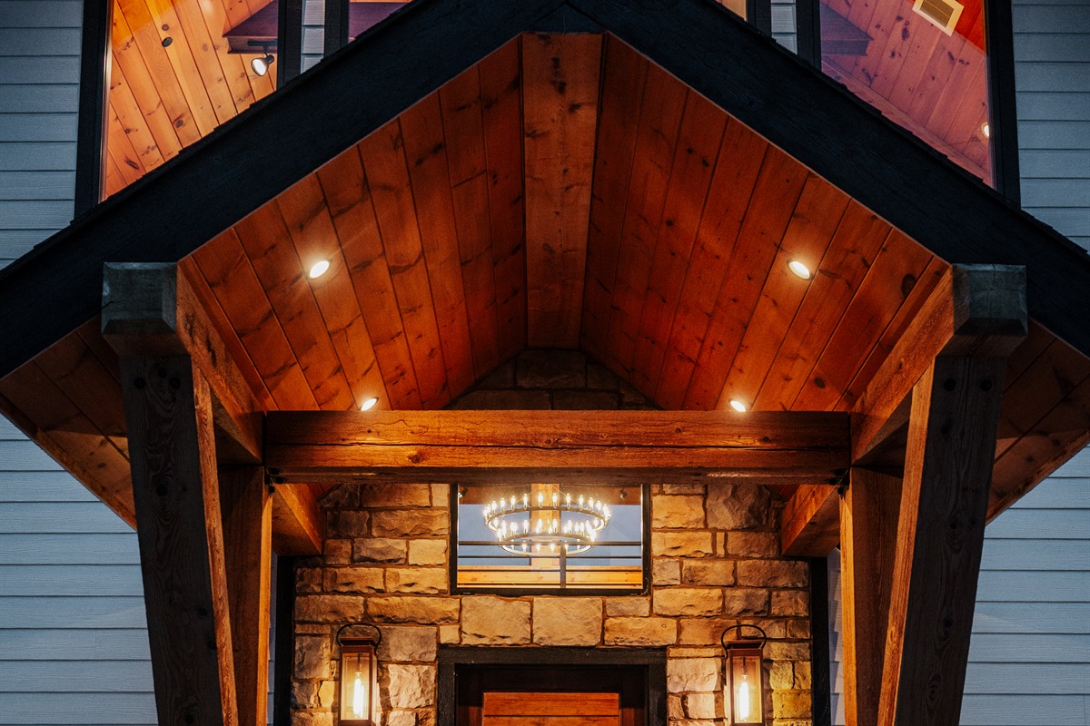 This front entry was made for large group pictures! 