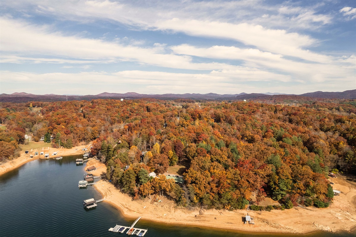 Breathtaking views of the natural surroundings and lake create the perfect backdrop for outdoor activities.