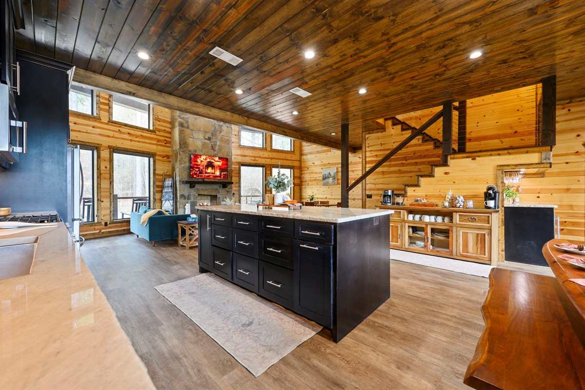 Cook, laugh, and share stories in this chef-style kitchen with premium appliances and open-concept design