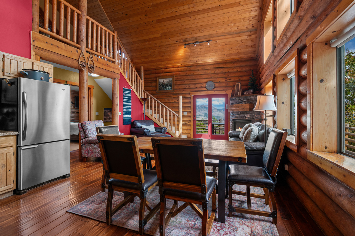 Open dining area beside the kitchen with easy access to the main living space.