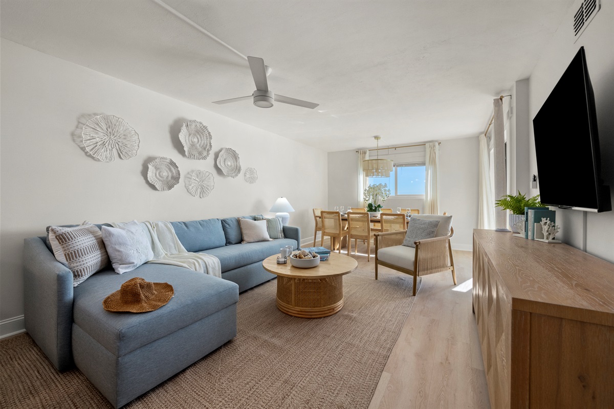 Relax and recharge in this sunlit, open-concept retreat designed for effortless coastal living.