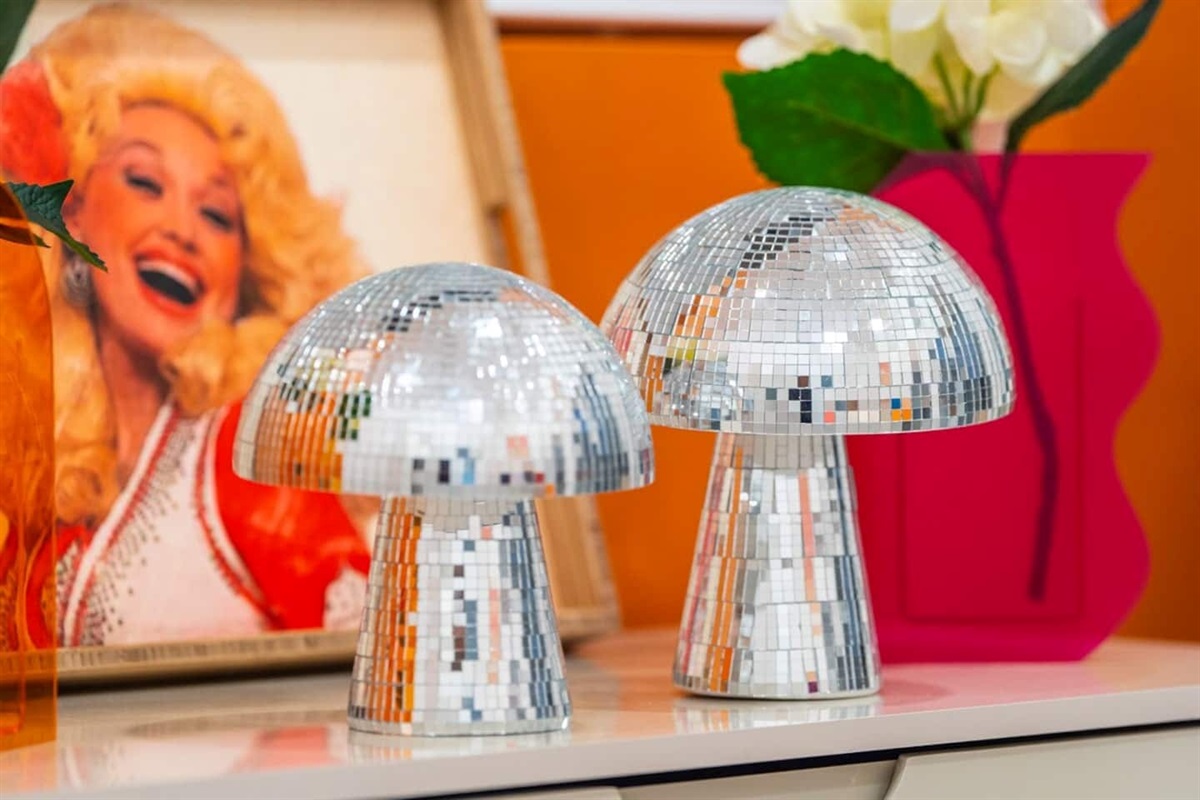 The house is full of mid-century retro accents. 