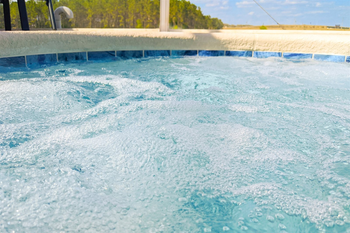 The Hot Tub gets nice and hot!