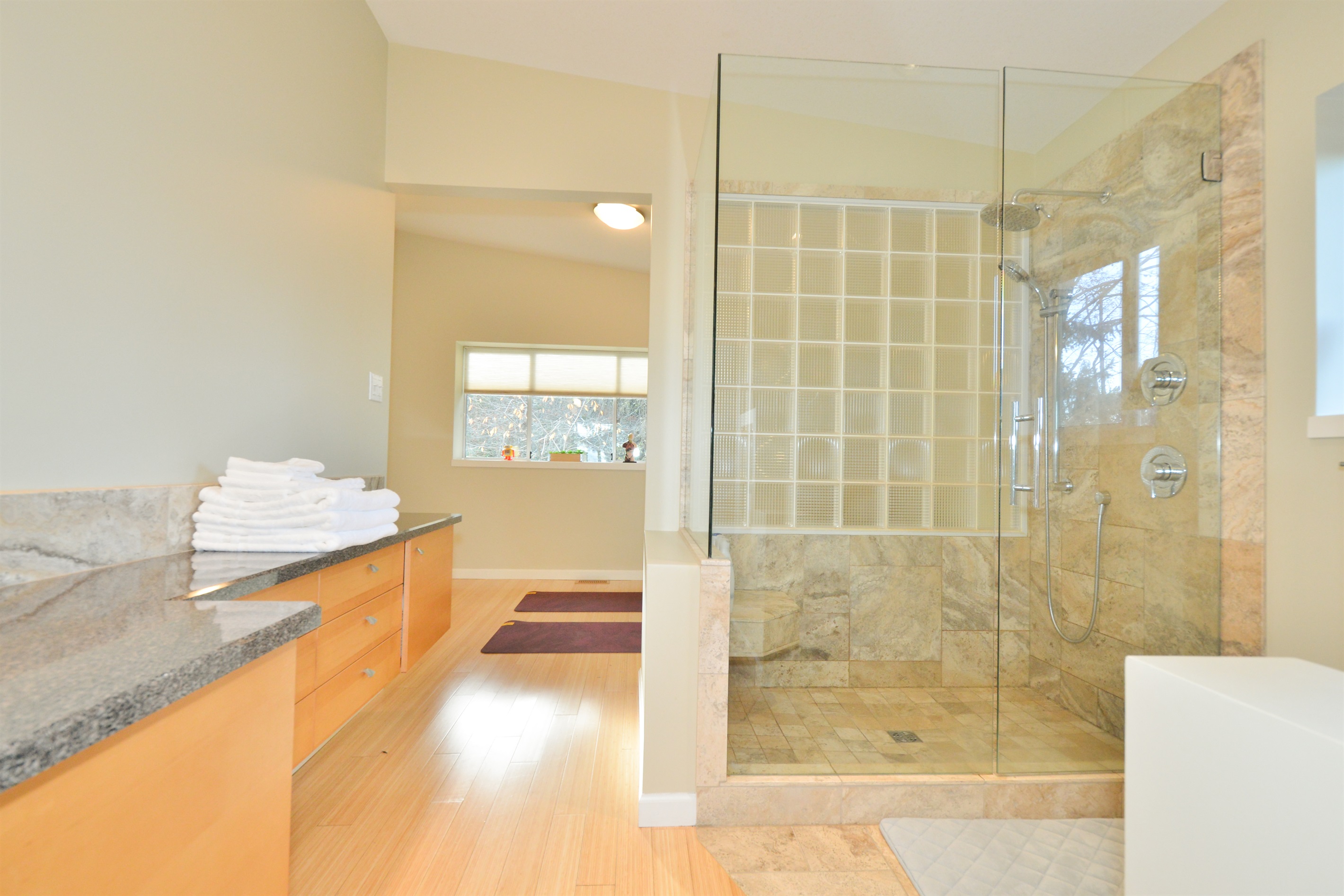Renovated ensuite with walk-in shower