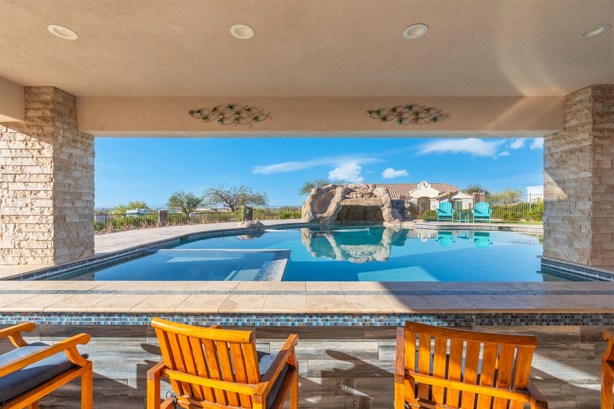 Private Pool and Spa with Optional Pool Heat Available for an Additional Nightly Fee.