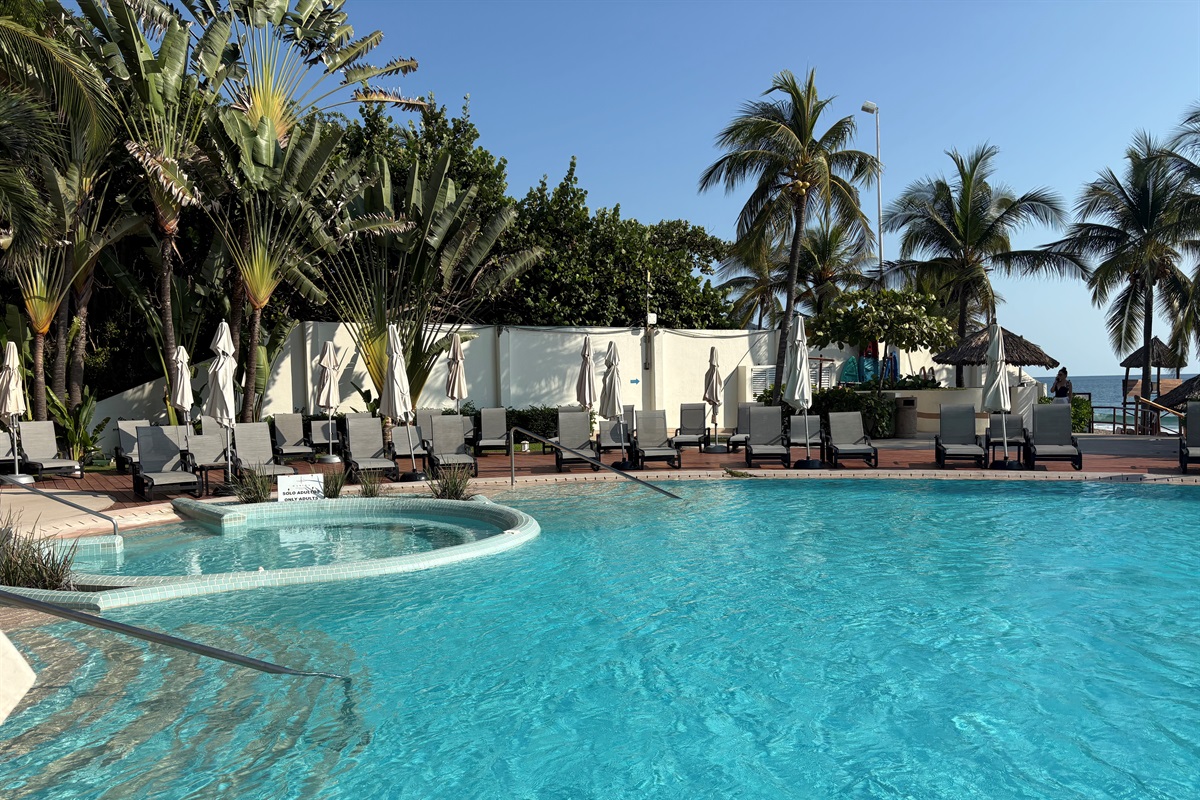 Main pool and Hot Tub