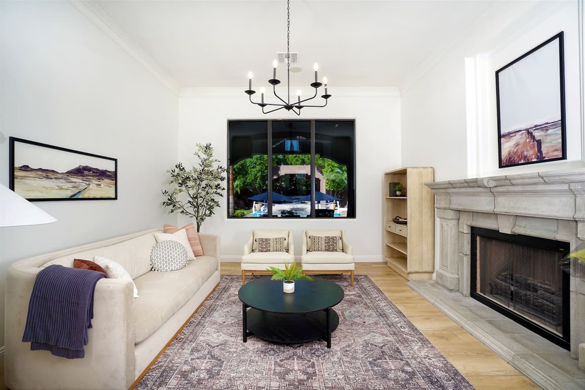 Living-room located just as you enter the Estate.