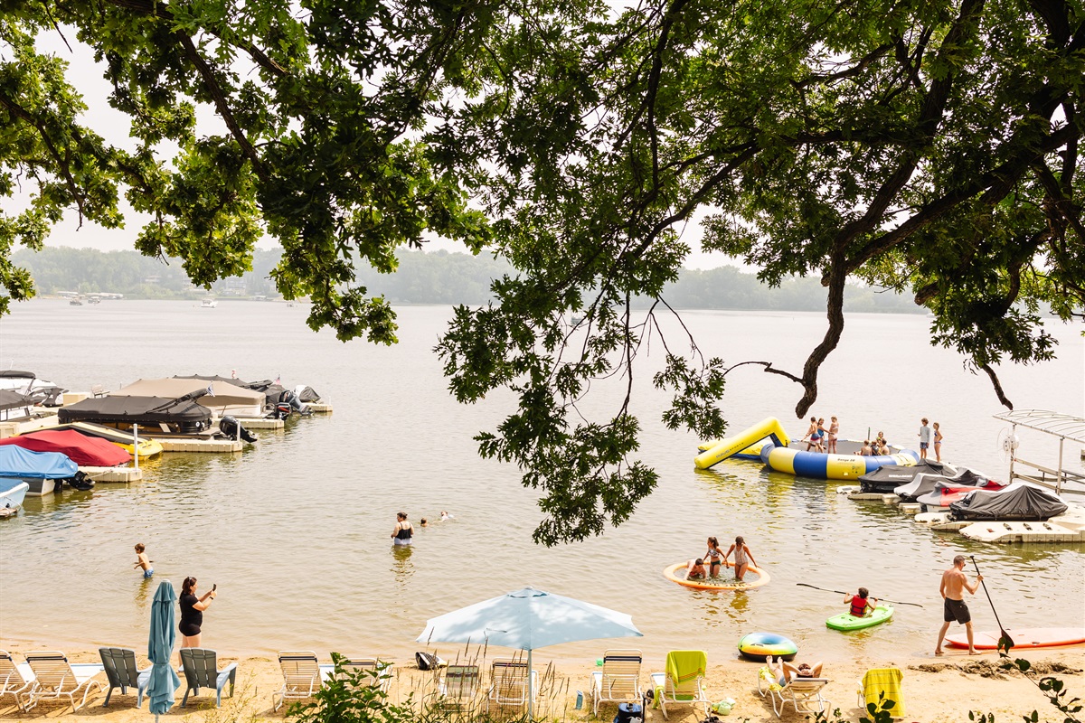 Resort's Water Trampoline