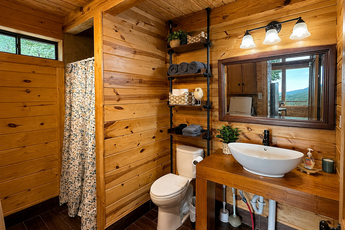 Spacious second bathroom just off the master with walk in shower and laundry!