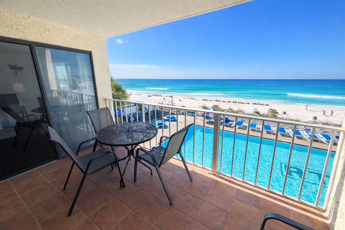 Stunning views from the private balcony