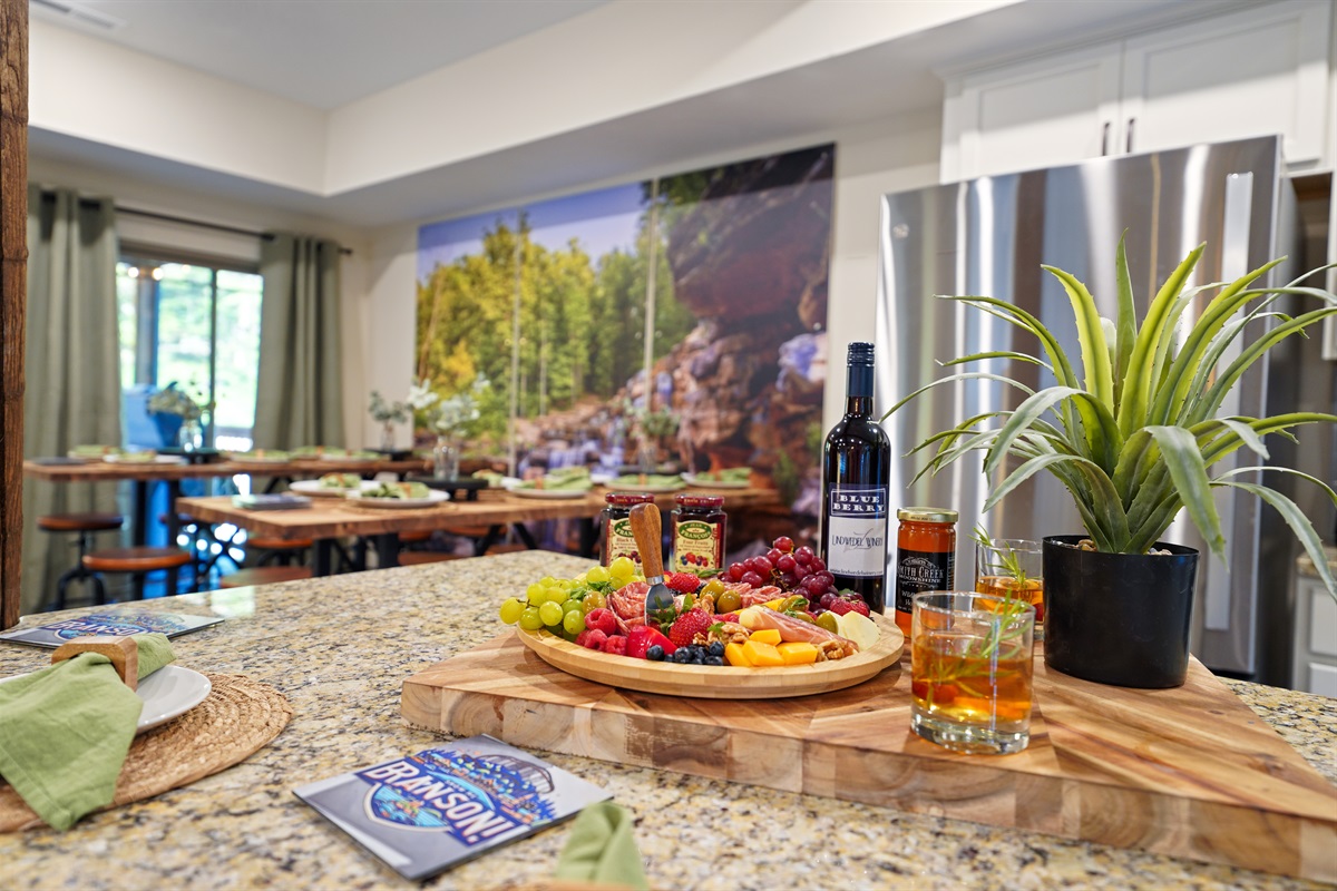 Enjoy some local wines while relaxing, cooking or playing