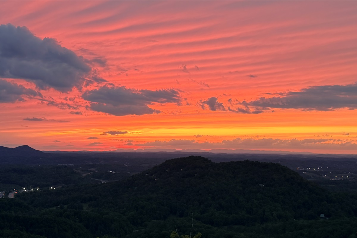 The sunsets never get old whether you are on the deck, sitting at the firepit or in the sauna.