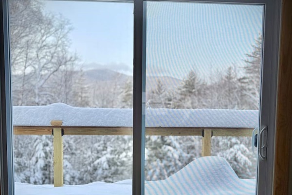 Views of the mountain from the living room