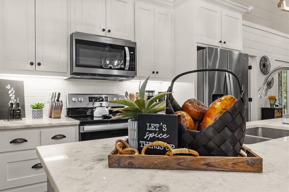 Stocked with all essentials and modern tools, this kitchen makes every meal feel like a special occasion.