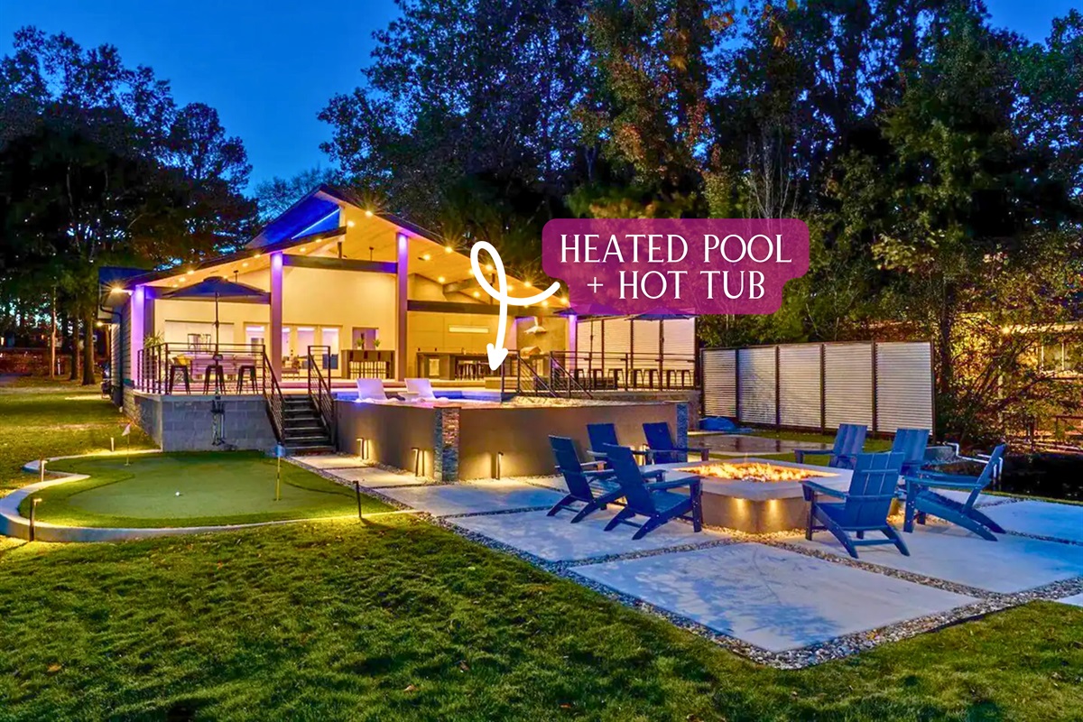 [Outdoor Area] Enjoy the Heated Pool and Hot Tub!