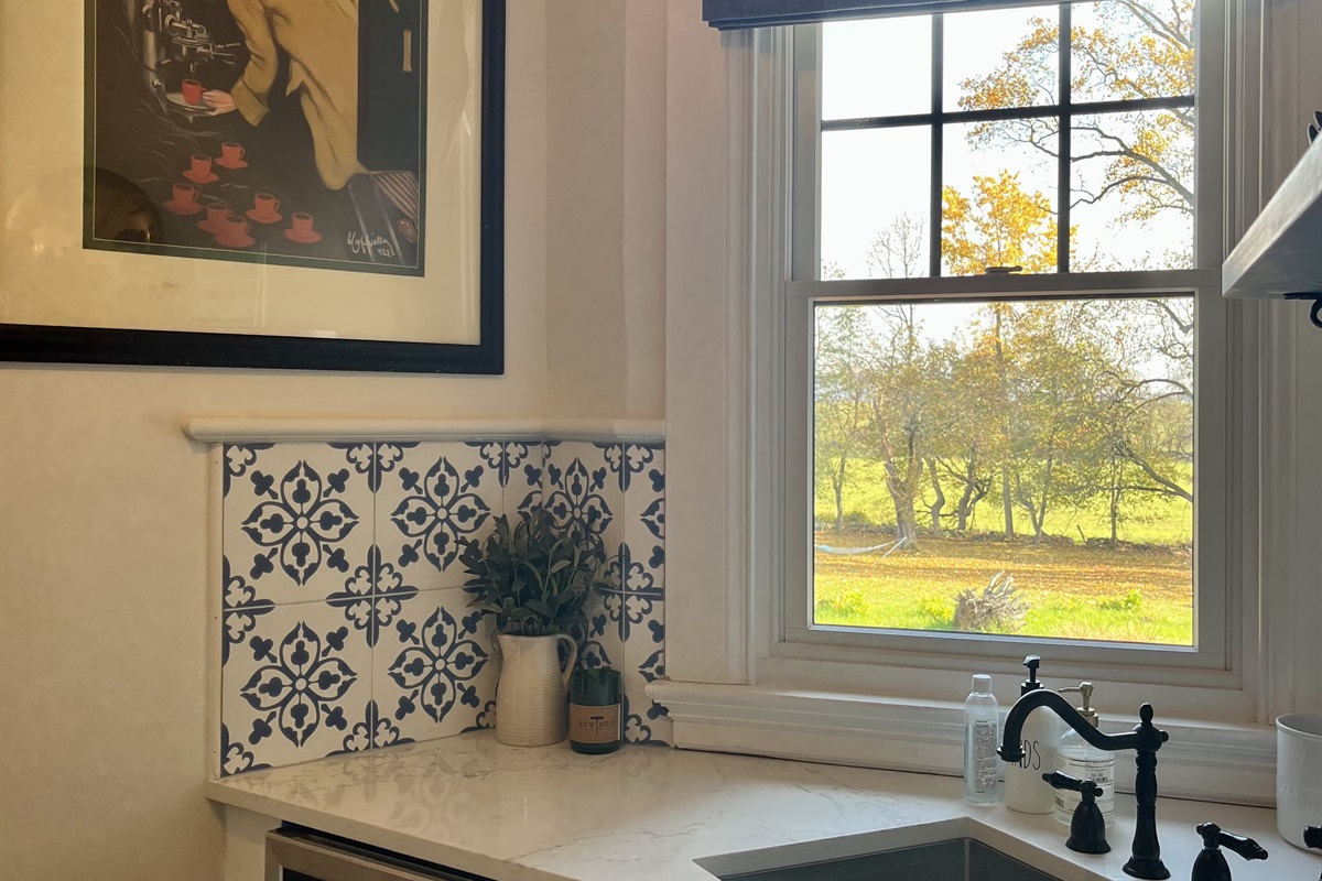 Butler Pantry with Wine Cooler