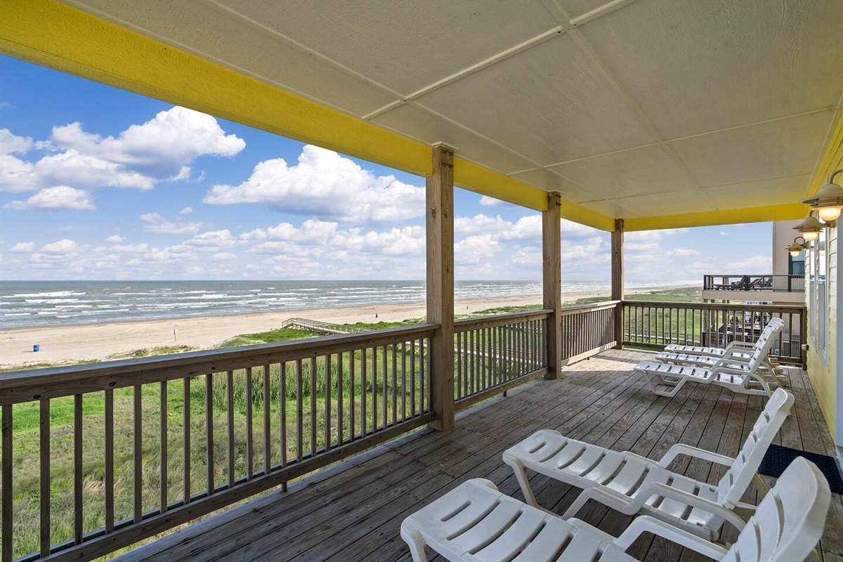 Second level deck.