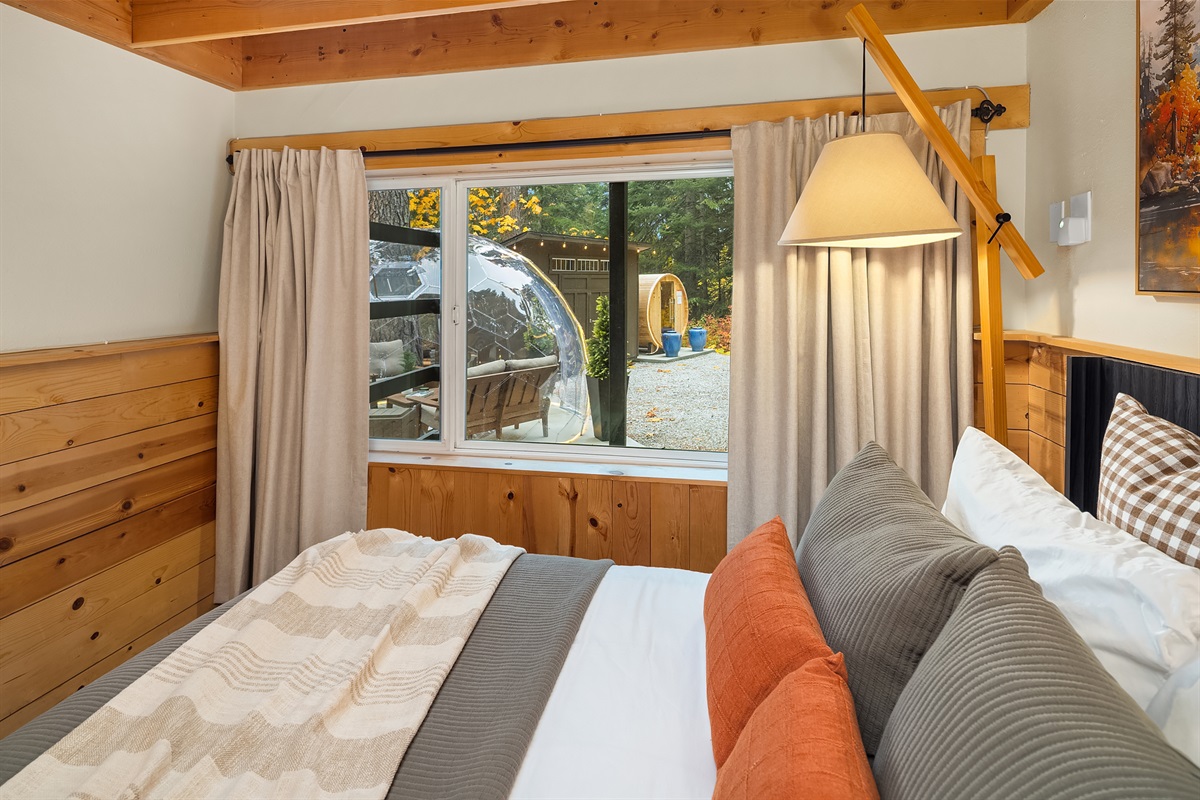 Bedroom #2: downstairs with queen bed