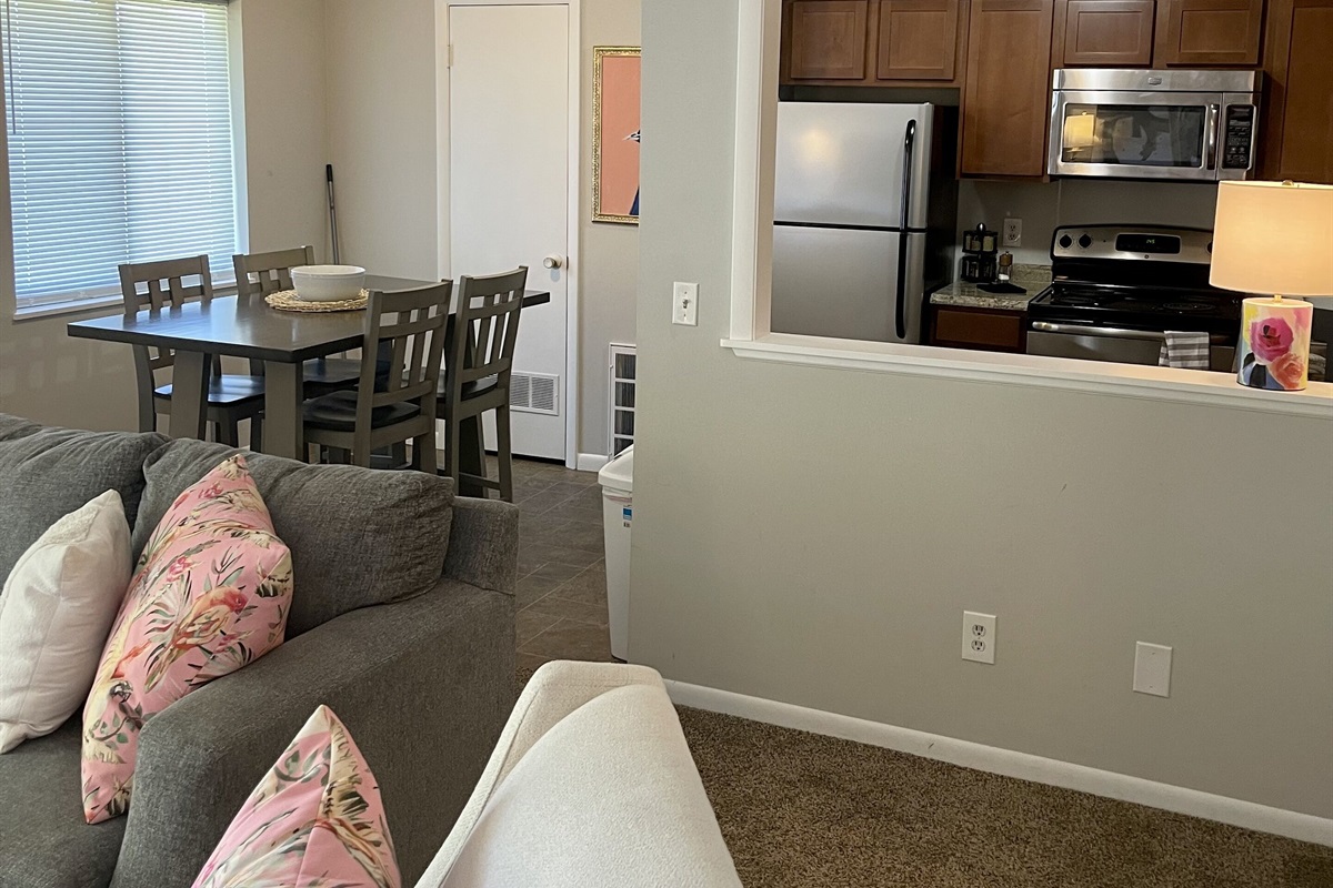 Living and dining area