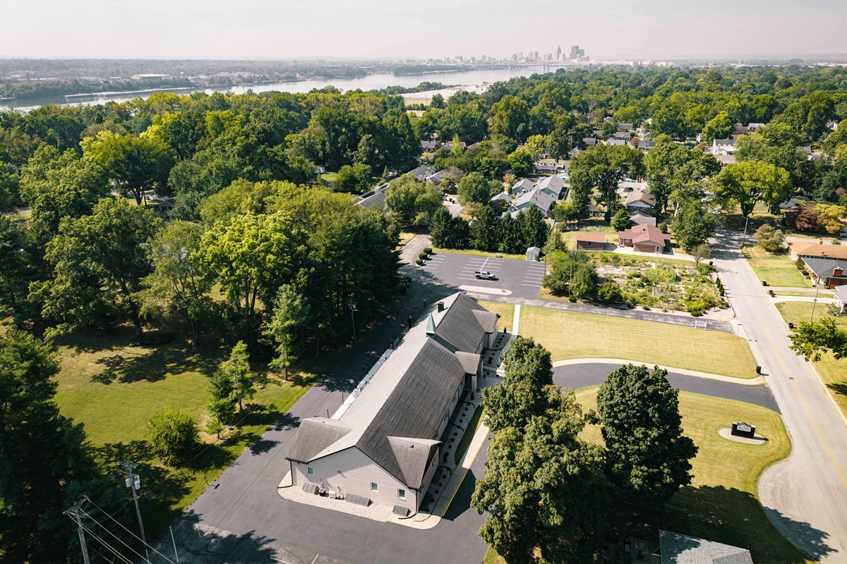 Aerial View w/ Downtown Louisville