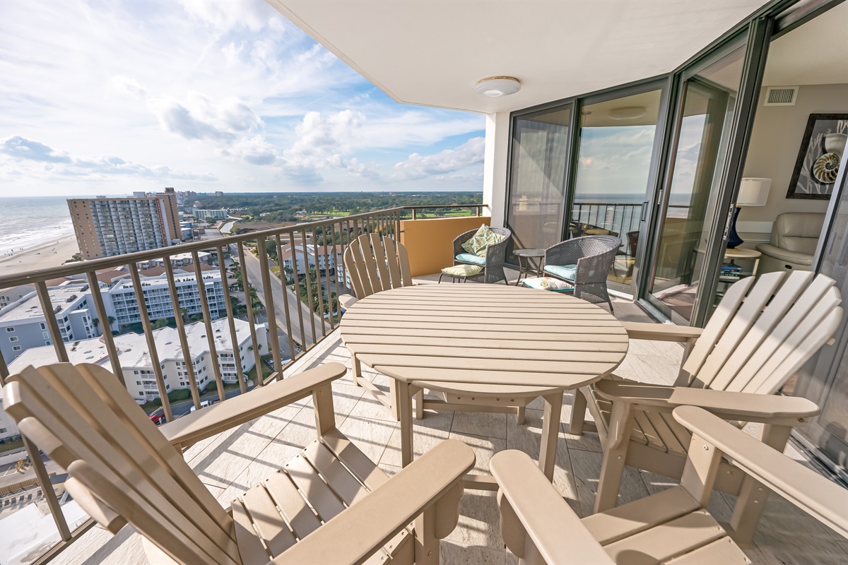 Amazing View from the Balcony!