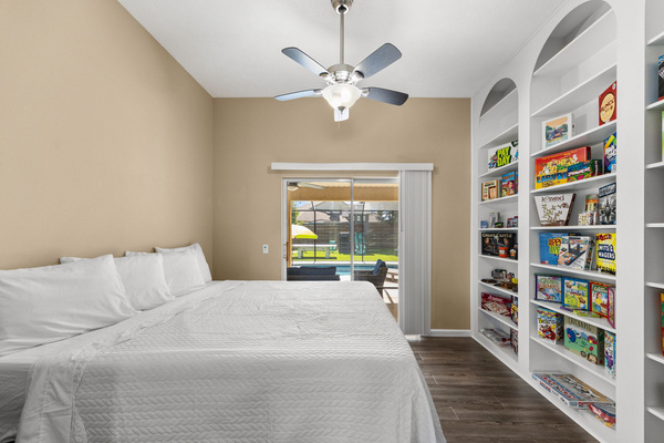 Step right out to paradise! This room features large sliding glass doors that give you direct, seamless access to the pool area. Take a morning dip or enjoy the evening breeze just steps from your bed.
