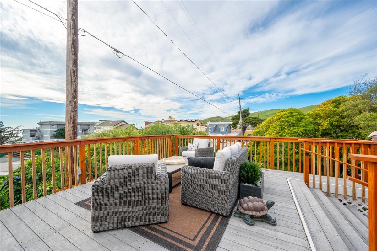 enjoy the views of the ocean and creek