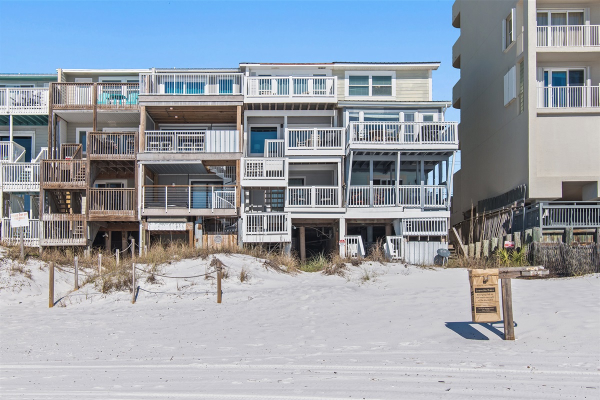 Welcome to SummerHaven A with Gulf Views Galore! This Charming, 3-Level, Beachfront Townhome has Private Beach Access!