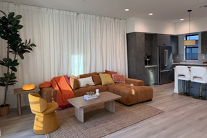 Retro Sunset Living Room