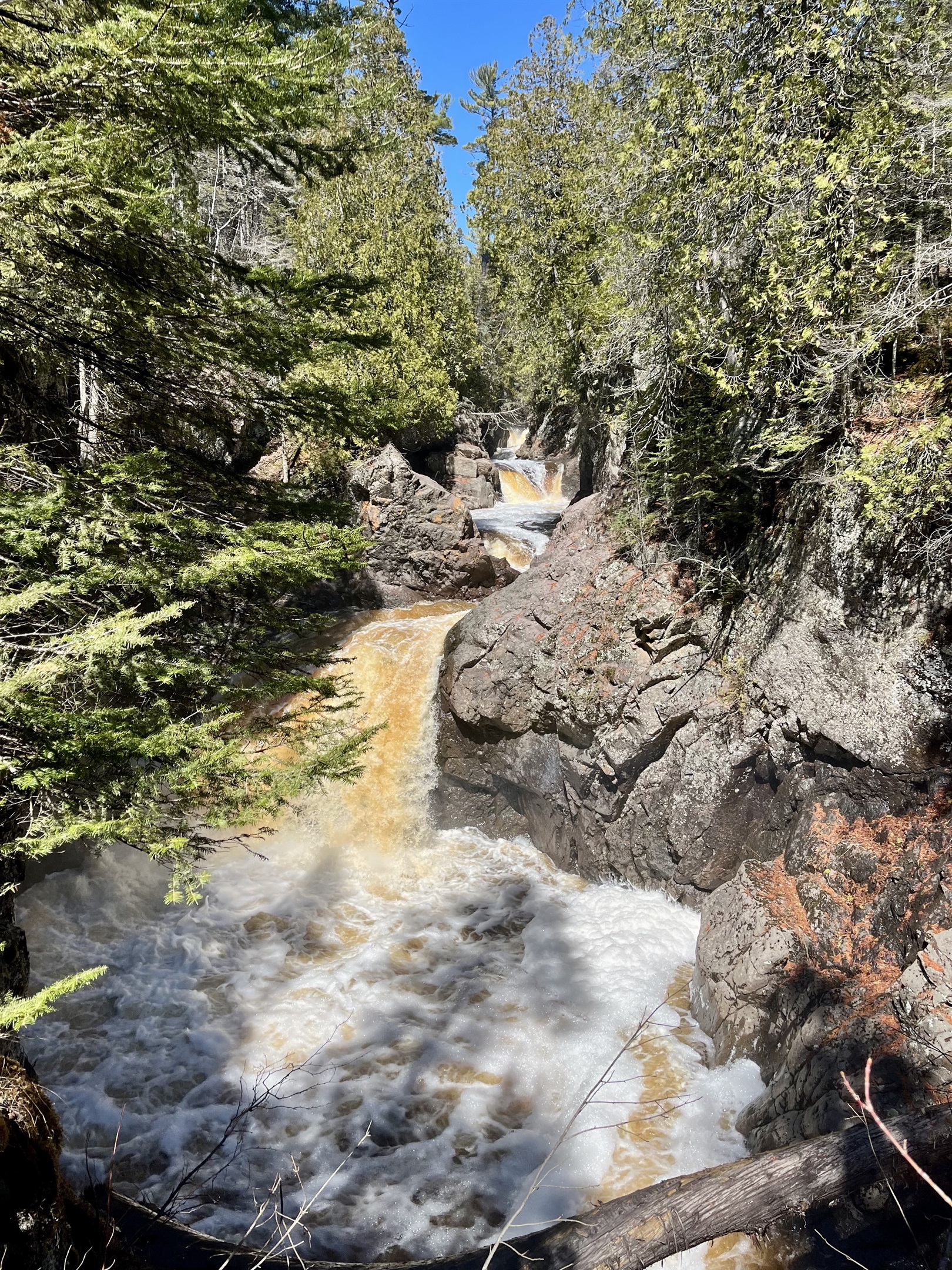Cascade River State Park located 15 miles up 61. This uphill hike with plenty of stairs is a rewarding adventure you won’t want to miss. Park at Cascade River Parking.