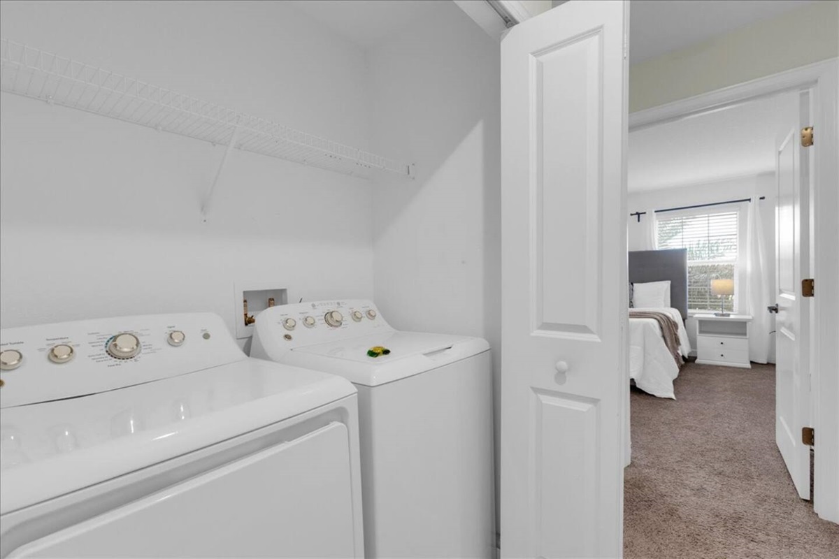High capacity washer and dryer are available for you!