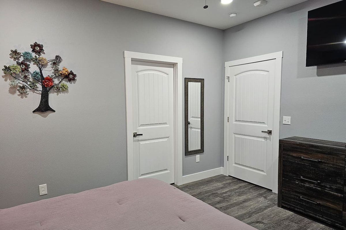 Comfortable sleeping spaces throughout the lodge.