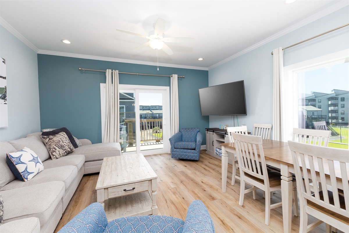 Living room with balcony access!