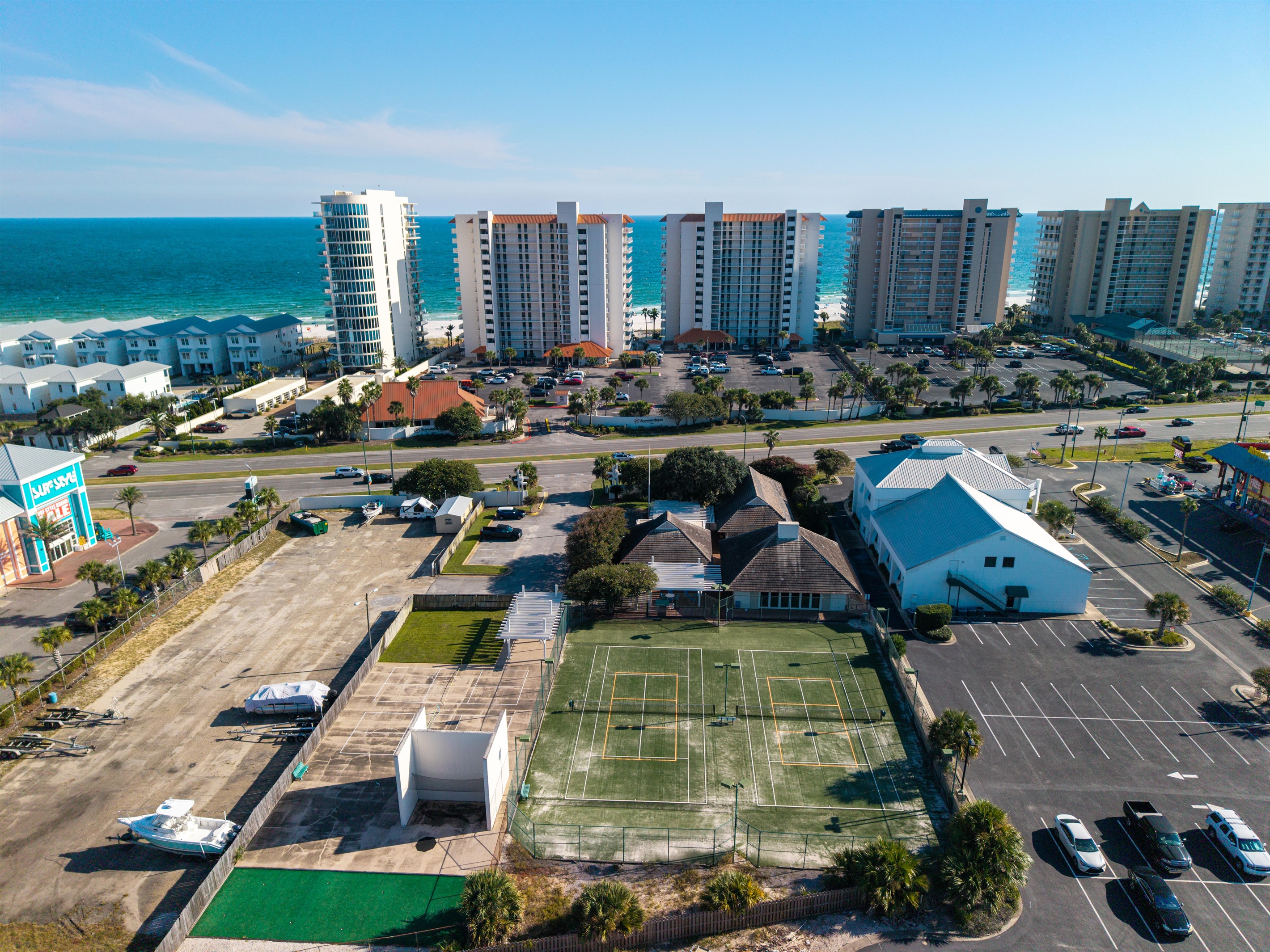 Aerial of Tennis/Pickleball