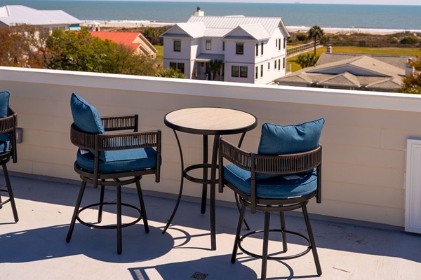 Rooftop Deck | Rosewood Retreat | 2605 Palm Blvd, Isle of Palms, SC | IOP Escapes