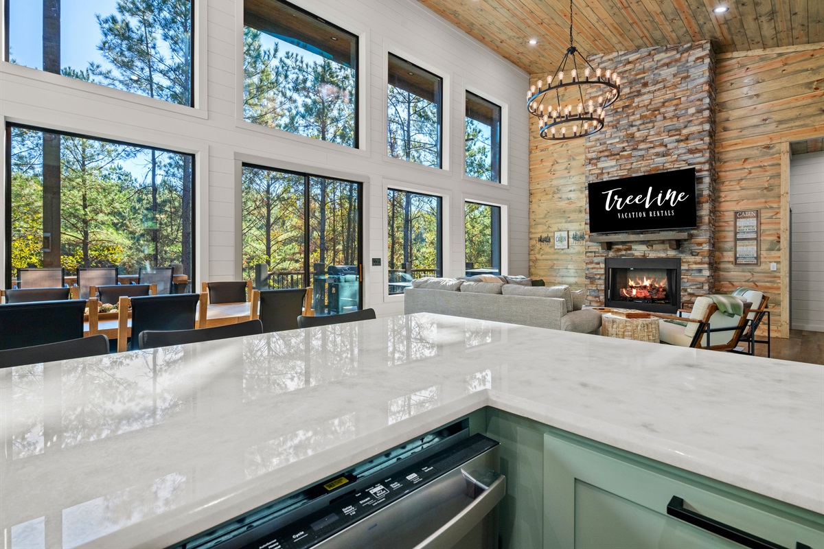 Whether you’re preparing dinner or chatting while someone else does, this kitchen brings everyone together in the heart of the home.